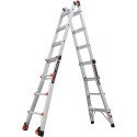 Leveler Aluminum Articulated Extendable Ladder with Ratchet Levels (M17 4x4 Steps)
