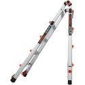 Leveler Aluminum Articulated Extendable Ladder with Ratchet Levels (M17 4x4 Steps)