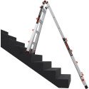 Leveler Aluminum Articulated Extendable Ladder with Ratchet Levels (M17 4x4 Steps)