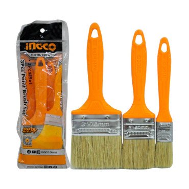 INGCO Utility Paint Brush Set 3pcs 1" 2" 3" SS Super Select for Oil-Based Paint