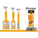 INGCO Utility Paint Brush Set 3pcs 1" 2" 3" SS Super Select for Oil-Based Paint
