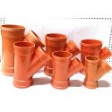 NELTEX PVC Orange Wye Connector 4x4
