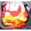 Safety Non-Slip 10 Pairs Red Latex Cotton Multi-Purpose Work Gloves